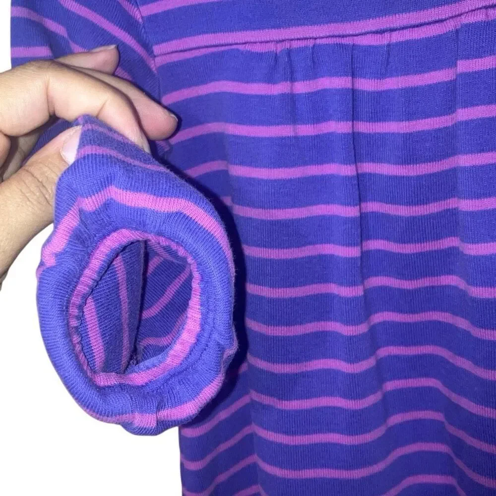 Hanna Andersson 100% cotton Long Sleeve Purple & Pink Top Size 18-24m #752